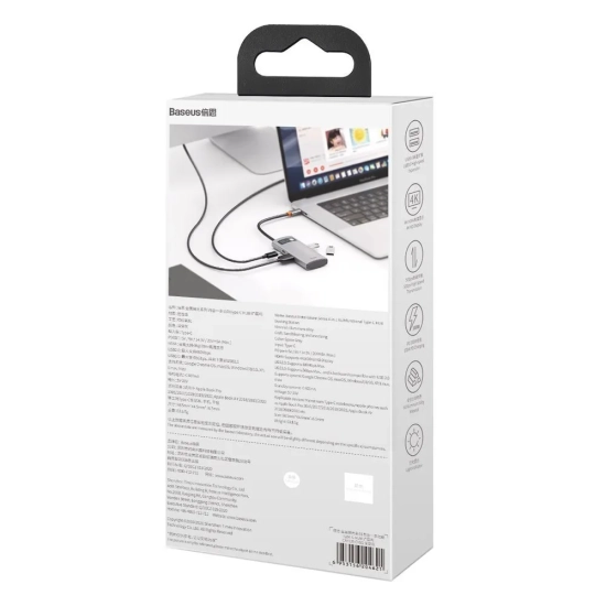 Baseus Hub USB-C Metal Gleam 4w1 HDMI PD 100 W