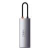 Baseus Hub USB-C 5w1 HDMI 4K PD 100 W USB 3.2 szary