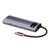 Baseus Hub USB-C 5w1 HDMI 4K PD 100 W USB 3.2 szary
