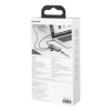 Hub USB-C Baseus Metal Gleam 8w1 HDMI PD RJ45 SD/TF szary