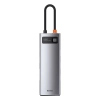 Baseus Hub USB-C Metal Gleam 8w1 HDMI RJ45 SD TF