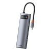 Baseus Hub USB-C Metal Gleam 8w1 HDMI RJ45 SD TF