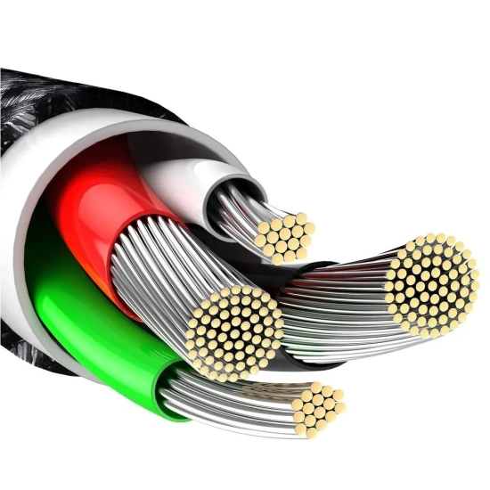 Kabel Baseus Tungsten Gold USB-A–Lightning 2,4A 1 m czarny