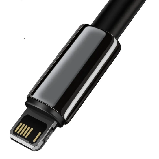 Kabel Baseus Tungsten Gold USB-A–Lightning 2,4A 2 m czarny