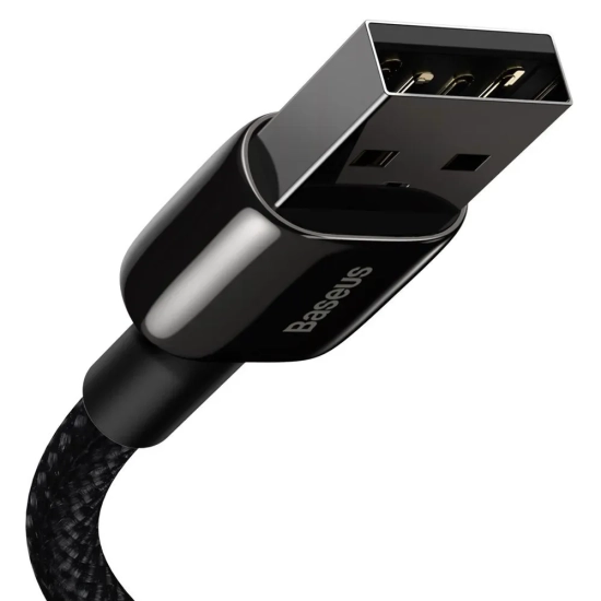 Kabel Baseus Tungsten Gold USB-A–Lightning 2,4A 2 m czarny