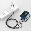 Kabel Baseus Tungsten 3w1 USB-A 3,5A 1,5 m czarny