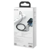 Kabel Baseus Tungsten 3w1 USB-A 3,5A 1,5 m czarny
