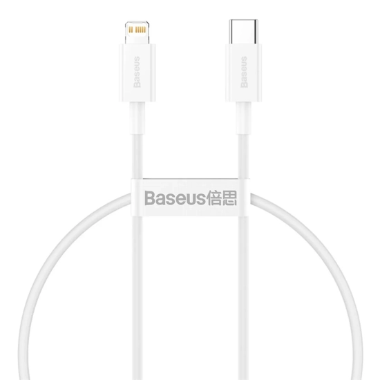 Baseus Kabel Superior PD USB-C–Lightning 20 W 0,25 m biały