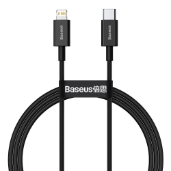 Kabel Baseus Superior USB-C–Lightning PD 20W 1 m czarny