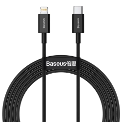 Kabel Baseus Superior PD USB-C–Lightning 20 W 2 m czarny – produkt w dokładnym wariancie wskazanym kodem CATLYS-C01, zgo