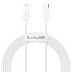 Baseus Superior CATLYS-C02 USB-C – Lightning 20W 2,0 m biały – przewód ze złączami USB-C – Lightning w kolorze biały.