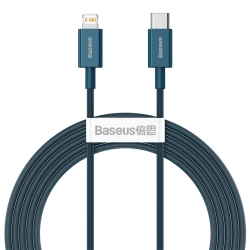 Kabel Baseus Superior PD USB-C–Lightning 20 W 2 m niebieski – produkt w dokładnym wariancie wskazanym kodem CATLYS-C03,
