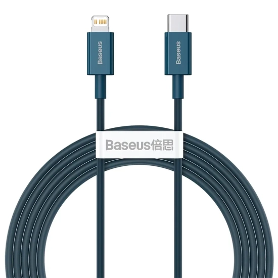 Kabel Baseus Superior PD USB-C–Lightning 20 W 2 m niebieski – produkt w dokładnym wariancie wskazanym kodem CATLYS-C03,