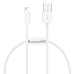 Baseus Superior USB-A – Lightning 2,4A 25 cm biały – przewód ze złączami USB-A – Lightning w kolorze biały.