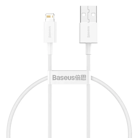 Kabel Baseus Superior USB-A – Lightning 2,4A 0,25 m biały