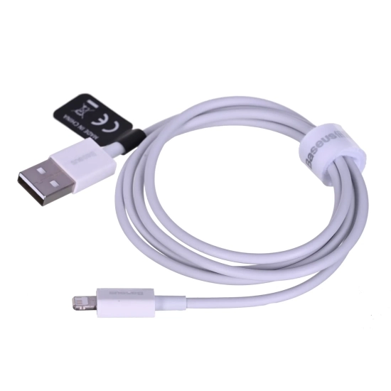 Baseus Superior Series CALYS-A02 USB-A – Lightning 2,4A 1,0 m biały – przewód ze złączami USB-A – Lightning w kolorze bi