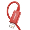 Baseus Kabel Superior USB-A–Lightning 1 m czerwony