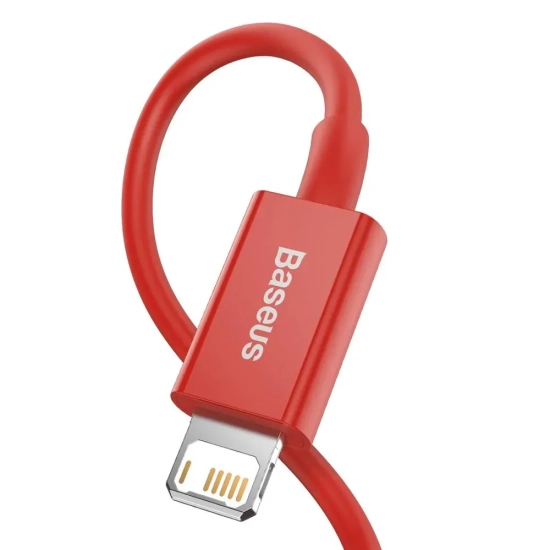Kabel Baseus Superior USB-A–Lightning 2,4A 1 m czerwony