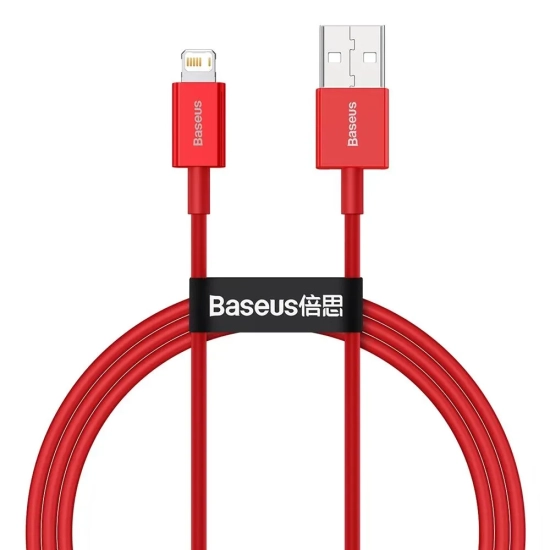 Kabel Baseus Superior USB-A–Lightning 2,4A 1 m czerwony