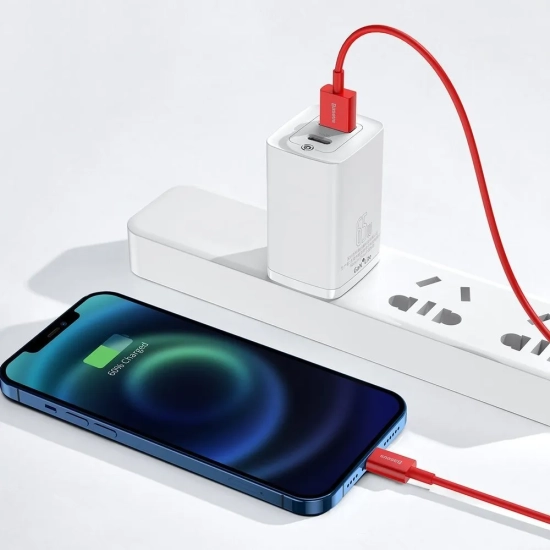 Baseus Kabel Superior USB-A–Lightning 1 m czerwony