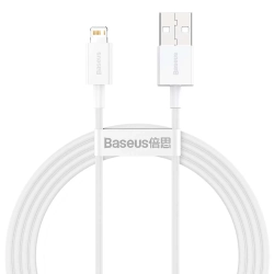 Baseus Superior USB-A – Lightning 4A 1,5 m biały – przewód ze złączami USB-A – Lightning w kolorze biały.