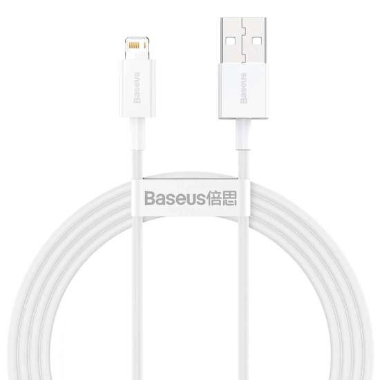 Baseus Superior USB-A – Lightning 4A 1,5 m biały – przewód ze złączami USB-A – Lightning w kolorze biały.