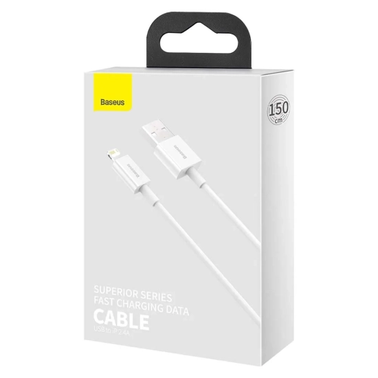 Baseus Superior USB-A – Lightning 4A 1,5 m biały