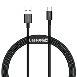 Kabel Baseus Superior USB-A – USB-C 66W 6A 1 m czarny