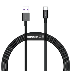 Baseus Superior USB-A – USB-C 66W 1 m czarny – przewód ze złączami USB-A – USB-C w kolorze czarny.