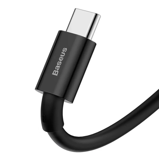 Kabel Baseus Superior USB-A – USB-C 66W 6A 1 m czarny