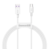 Baseus Superior Series CATYS-02 USB-A – USB-C 66W 1,0 m biały – przewód ze złączami USB-A – USB-C w kolorze biały.