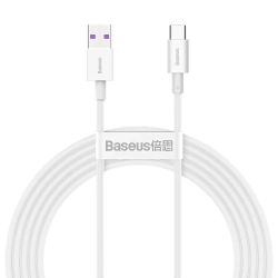 Baseus Superior USB-A – USB-C 66W 2 m biały – przewód ze złączami USB-A – USB-C w kolorze biały.