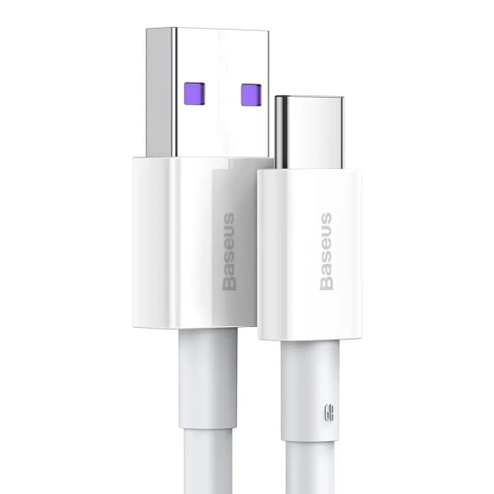 Kabel Baseus Superior USB-A–USB-C 66W 6A 2 m biały