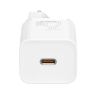 Szybka ładowarka sieciowa Si 25W 3A z kablem USB-C 1m biały