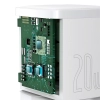 Ładowarka sieciowa USB-C PD Cube 20W - biała
