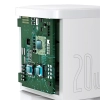 Baseus ładowarka sieciowa 20 W USB-C biała