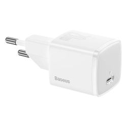 Baseus ładowarka sieciowa 20W USB-C biała — wariant produktu marki Baseus, kolor biały, moc do 20W.