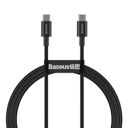 Kabel Baseus Superior PD USB-C–USB-C 100 W 1 m czarny – produkt w dokładnym wariancie wskazanym kodem CATYS-B01, zgodny