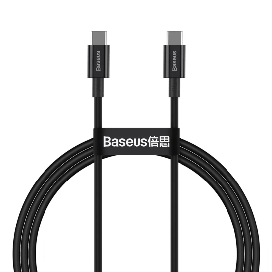 Kabel Baseus Superior PD USB-C–USB-C 100 W 1 m czarny – produkt w dokładnym wariancie wskazanym kodem CATYS-B01, zgodny