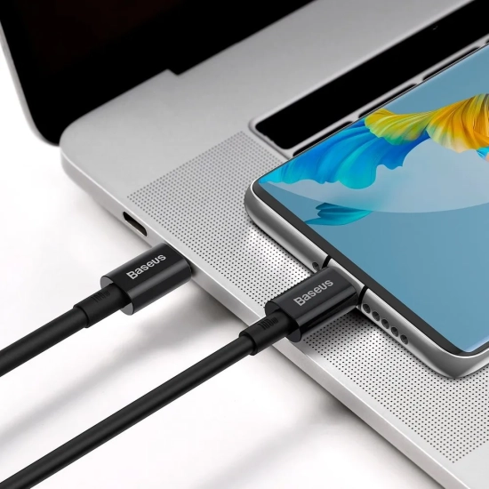 Baseus Kabel Superior PD USB-C–USB-C 100 W 1 m czarny