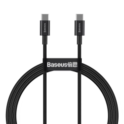 Kabel Baseus Superior USB-C–USB-C 100W 5A 2 m czarny