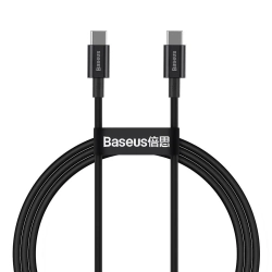 Baseus Superior USB-C – USB-C 100W 2 m czarny – przewód ze złączami USB-C – USB-C w kolorze czarny.