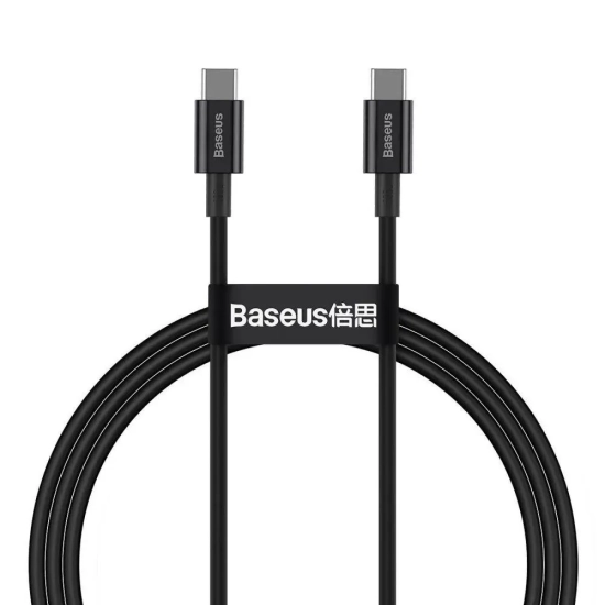 Kabel Baseus Superior USB-C–USB-C 100W 5A 2 m czarny