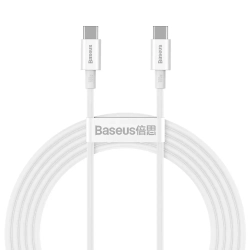 Kabel Baseus Superior USB-C – USB-C 100W 2 m biały