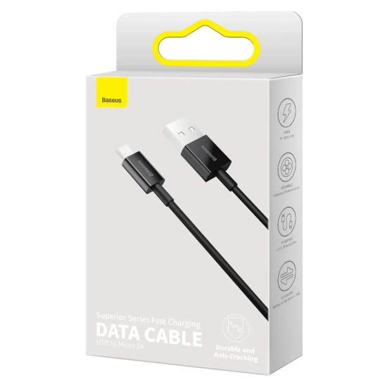 Baseus Superior USB-A – micro USB 2A 2 m biały