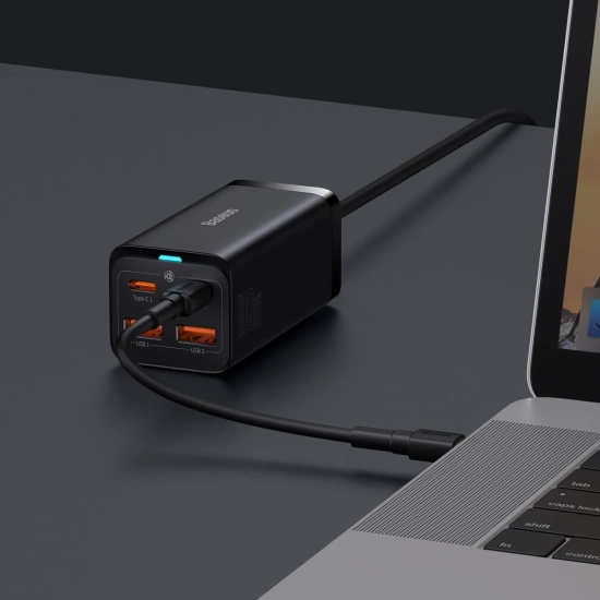 Baseus GaN3 Pro ładowarka sieciowa 100 W 2x USB-C czarna