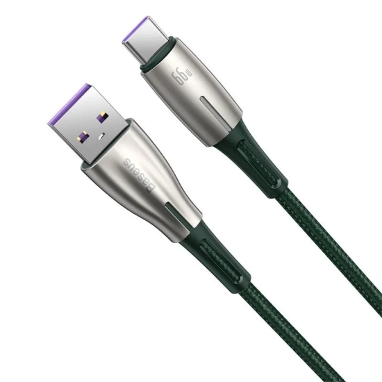 Baseus Kabel Cafule Metal USB-A–USB-C 66 W 0,25 m czarny