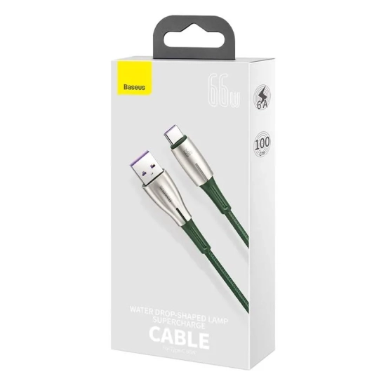 Baseus Kabel Cafule Metal USB-A–USB-C 66 W 0,25 m czarny
