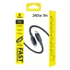 Baseus PicoGo Fast Charging USB-C – USB-C 240 W 1 m czarny