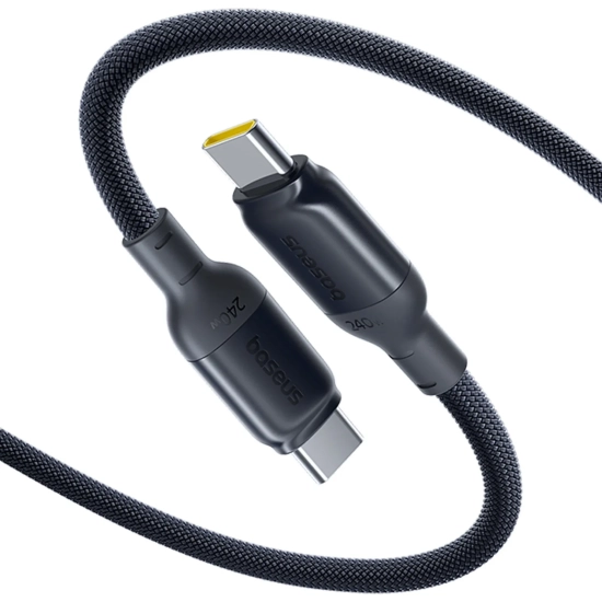 Baseus PicoGo Fast Charging USB-C – USB-C 240W 1 m czarny – przewód ze złączami USB-C – USB-C w kolorze czarny.